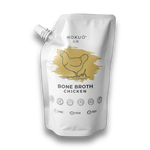 Hokuō chicken bone broth pouch for cats and dogs made with free-range chicken bones and organic carrots